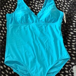 Blue  One Piece Swimsuit